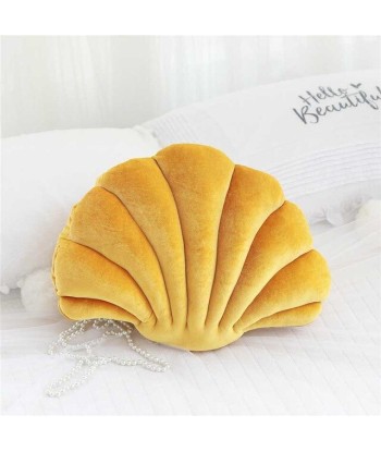 Coussin Coquillage  Jaune basket pas cher