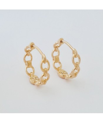 Boucles d'Oreilles Classica - Créoles Plaqué Or 18K - 2,3 cm brillant des détails fins