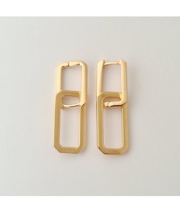 Boucles d'Oreilles Union - Créoles Plaqué Or 18K - 2,5 cm d'Europe débarque