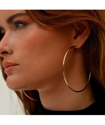 Boucles d'Oreilles Basic & Perfect - Créoles Plaqué Or 18K - 7 cm 50% de réduction en Octobre 2024