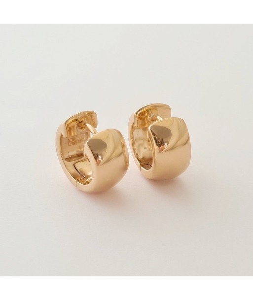 Boucles d'Oreilles Voulez-Vous - Créoles Plaqué Or 18K - 2 cm meilleur choix