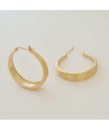 Boucles d'Oreilles Créoles Harper - Créoles Plaqué Or 18K - 3 cm la chaussure