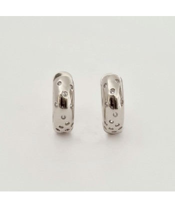 Boucles d'Oreilles Stardust - Argent 925 et Zirconium - 1,3 cm Pour