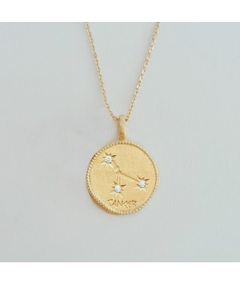 Collier Cancer - Constellation - Plaqué Or 18K Zirconium En savoir plus