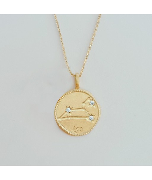 Collier Lion - Signe Astro - Constellation - Plaqué Or 18K Zirconium En savoir plus