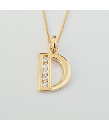 Collier Lettre A - Basic & Perfect - Plaqué Or 18K Zirconium soldes