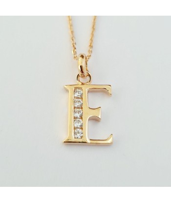 Collier Lettre A - Basic & Perfect - Plaqué Or 18K Zirconium soldes