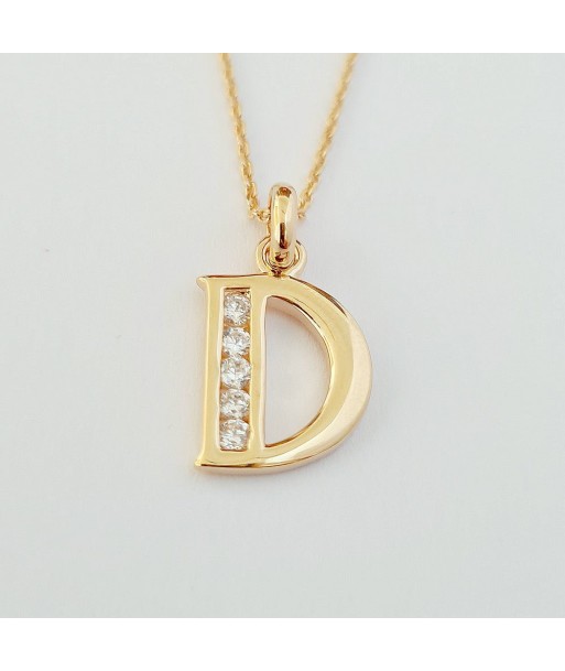 Collier Lettre D - Basic & Perfect - Plaqué Or 18K Zirconium 50-70% off 