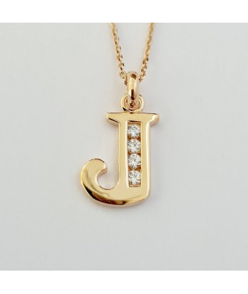 Collier Lettre A - Basic & Perfect - Plaqué Or 18K Zirconium soldes