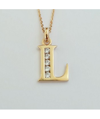 Collier Lettre A - Basic & Perfect - Plaqué Or 18K Zirconium soldes