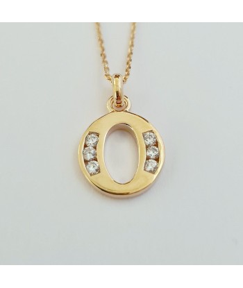 Collier Lettre A - Basic & Perfect - Plaqué Or 18K Zirconium soldes