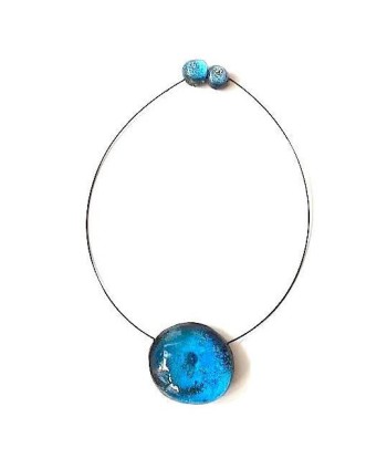 Collier Bulle - résine pas cheres