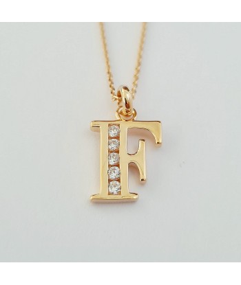 Collier Lettre R - Basic & Perfect - Plaqué Or 18K Zirconium de France