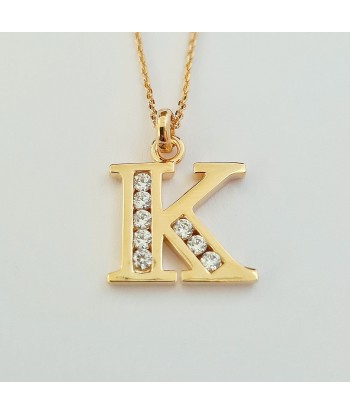 Collier Lettre P - Basic & Perfect - Plaqué Or 18K Zirconium sur le site 