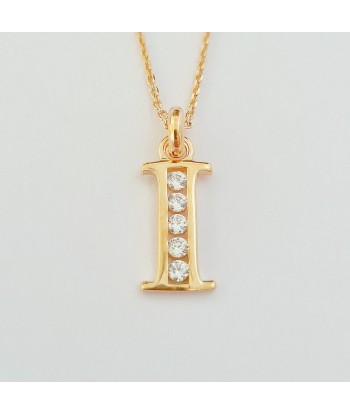 Collier Lettre R - Basic & Perfect - Plaqué Or 18K Zirconium de France