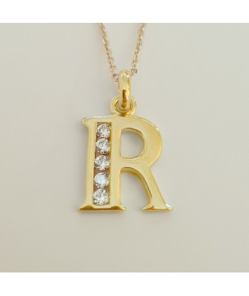 Collier Lettre P - Basic & Perfect - Plaqué Or 18K Zirconium sur le site 