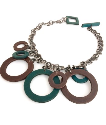 Collier 7 Cercles en cuir Amélioration de cerveau avec