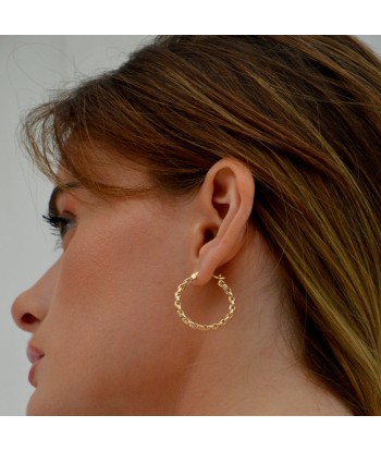 Boucles d'Oreilles The Fame - Créoles Plaqué Or 18K - 3 cm les ctes