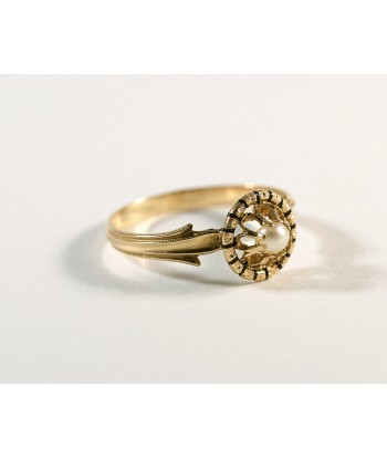 Bague or jaune et perle commande en ligne