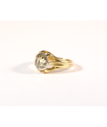 Bague solitaire or jaune platine et diamant votre restaurant rapide dans 