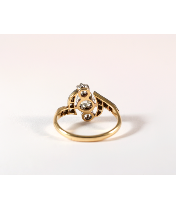 Bague Volute or jaune, platine et diamants vous aussi creer 