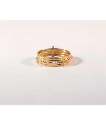 Bague Cinq Anneaux or 14k la livraison gratuite